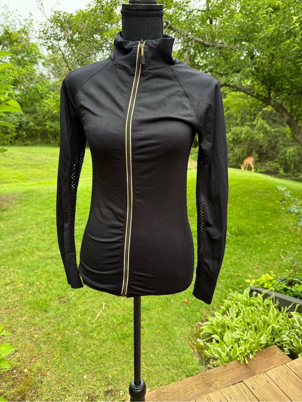 Women’s Black Zip-Front Active Jacket Bebe brand size S pre-owned with free gift - Picture 4 of 16